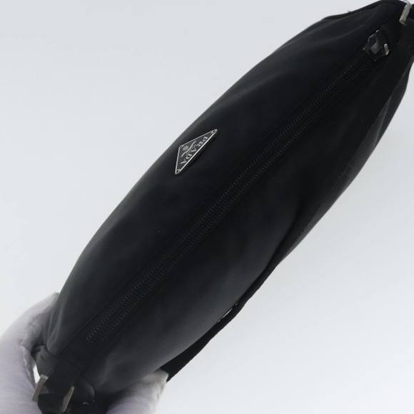 PRADA Accessory Pouch Nylon Black Silver Auth 96593 - Picture 6 of 16